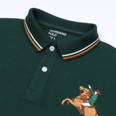 GRDNO Premium Napoleon Cow Boy Polo Shirt Green
